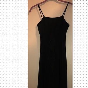 Black mini dress